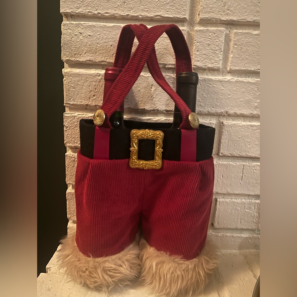 Red Santa (pants) Bottle Bag